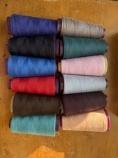 12 Big Spools Sewing Thread Polyester ASSORTED COLORS