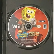 SpongeBob Creature From the Krusty Krab Wii 2006 Tested Disc Only