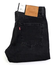 Levi's Premium 511 Slim Fit Selvedge Men's Jeans W32 W34 W36 L32 Black Denim