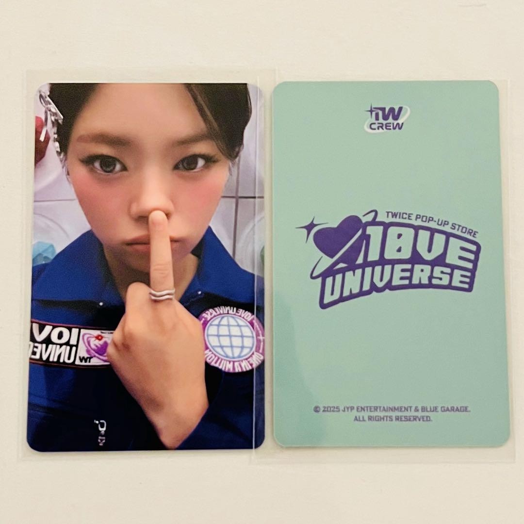 2025 ENTRY CARD TWICE FANMEETING 10VE UNIVERSE POP-UP STORE 10TH