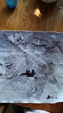 Prison Art Handkerchief Ink Drawing