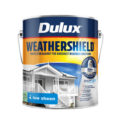 Dulux 4L Deep Low Sheen Weathershield Exterior Paint