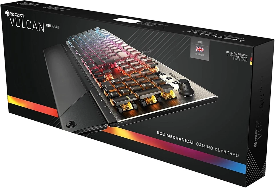 Roccat Vulcan 120 AIMO RGB Mechanical Gaming Keyboard tactile UK Layout EU P NEW - Image 4 of 4