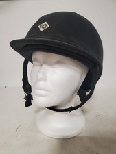 Vintage GR8 from Charles Owen Black Velvet Horseback Riding Helmet Sz 7 1/8