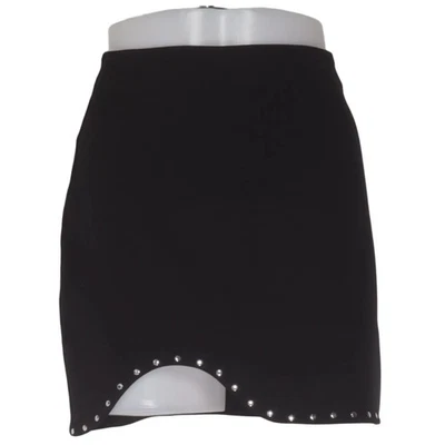 Zara, jupe, taille : S, noir, élasthanne/polyester, unicolore, femme #jg6 - Photo 1/4