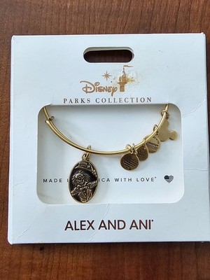 Haunted Mansion 50th Anniversary Disney Parks ALEX & ANI Bracelet Gold Tone NEW