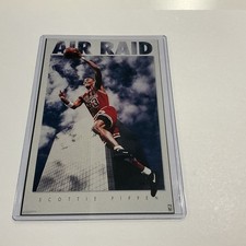 Vintage SCOTTIE PIPPEN Chicago Bulls “Air Raid” Promo Poster Card 4x6