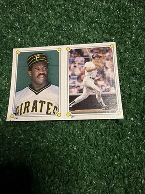 Dan Pasqua/R.J. Reynolds #297/134 1987 Topps Stickers Baseball Card MLB AN1