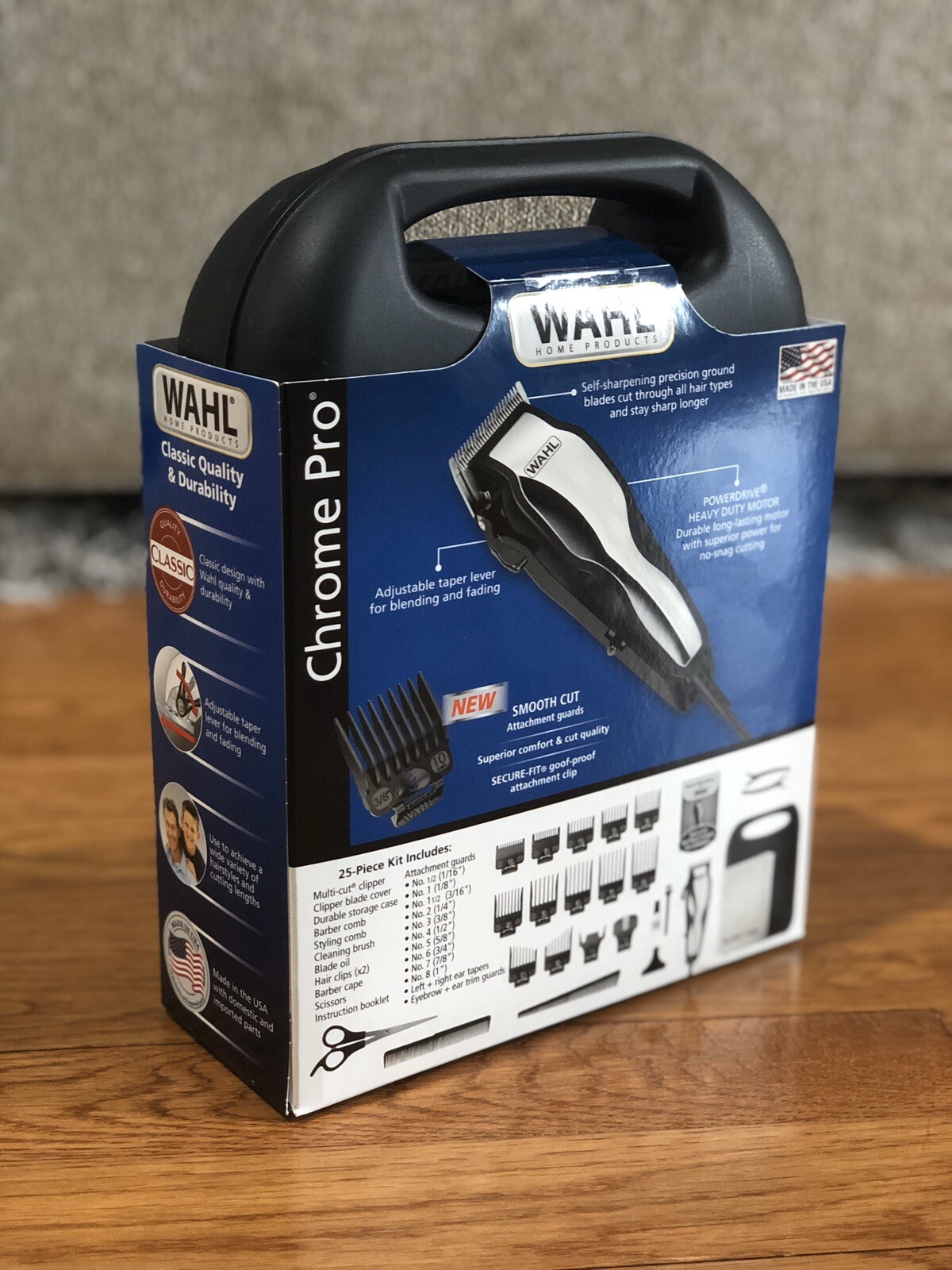 **BRAND NEW Wahl Chrome Pro 25-pc Complete Haircutting Kit **FAST SHIPPING**