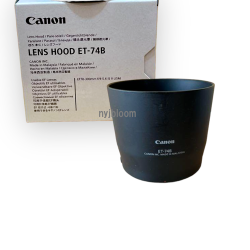 New ET74B Lens Hood for RF100400mm IS USM & EF70300mm IS II USM eBay