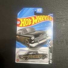 Hot Wheels '55 Chevy (Bel-Air) HYW96 Rod Squad 3/10 Black/Gold