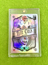 JOE BURROW SILVER PRIZM CARD JERSEY#9 BENGALS 2022 Donruss ELITE DECK Joe Burrow