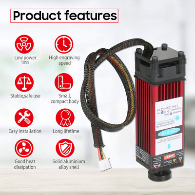 10W Laser Module High Precision 450nm Engraving Laser Head For CNC Cutting C3U5