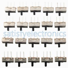 20PCS 3Pin SS12D00G3 2 Position SPDT 1P2T PCB Panel Mini Vertical Slide Switch G
