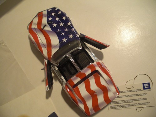 NUOVA Corvette Franklin Nuova di zecca 1:24 Ltd Ed 1969 427 Stelle e Strisce con Scatole/COA/Documenti - Foto 5 di 19