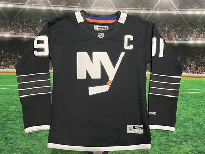New York Islanders John Tavares #91 Reebok Black Women s Jersey Sz Small Used