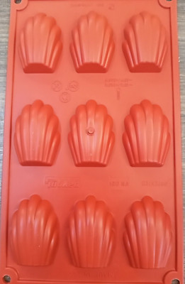 Original Madeleine Pfauenform, Silikonformen 9 Madeleine für Kuchen und Salz