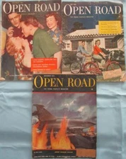 Vtg Lot 1950s Open Road Magazine Winchester Savage Shotgun Ads Joe Louis Boxer
