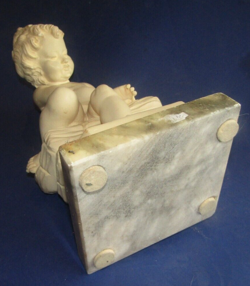 Vintage A. Giannelli 9,5 statue en albâtre sculpté Geisha - France