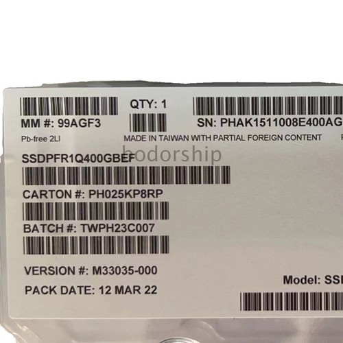 INTEL SSD 400G E1.S P5801X /SSDPFR1Q400GBF1 PCIe 4.0 x4 NVMe SSDPFR1Q400GBEF - 第 4/4 張圖片