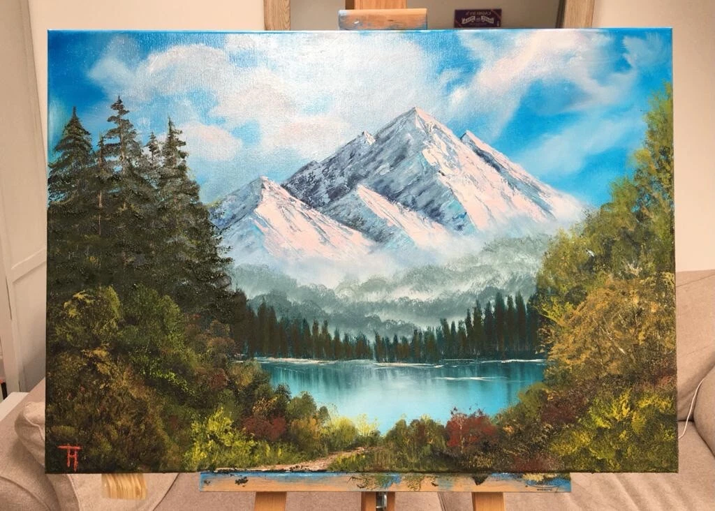 Eureka Library Summer Art Series–Bob Ross Oil Painting