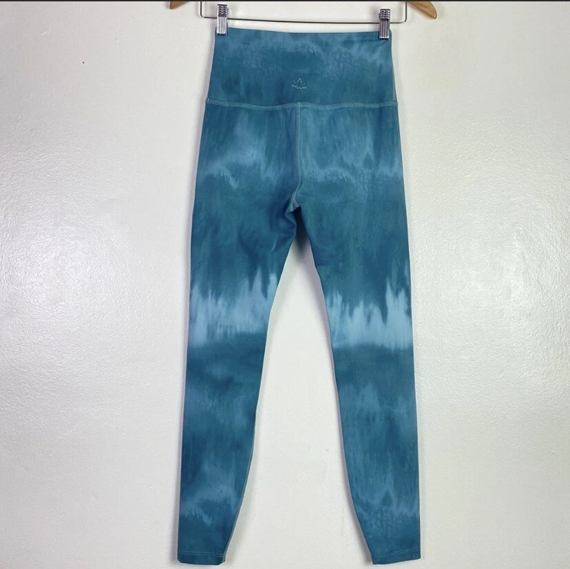beyond-yoga olympus high-rise ankle cropped tie dye leggings