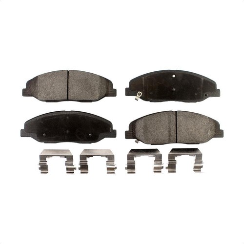 Front Coated Disc Brake Rotors And Semi-Metallic Pads Kit Fits Cadillac CTS - Picture 4 of 12