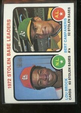 1973 TOPPS #64 STOLEN BASE LEADERS EX E013332