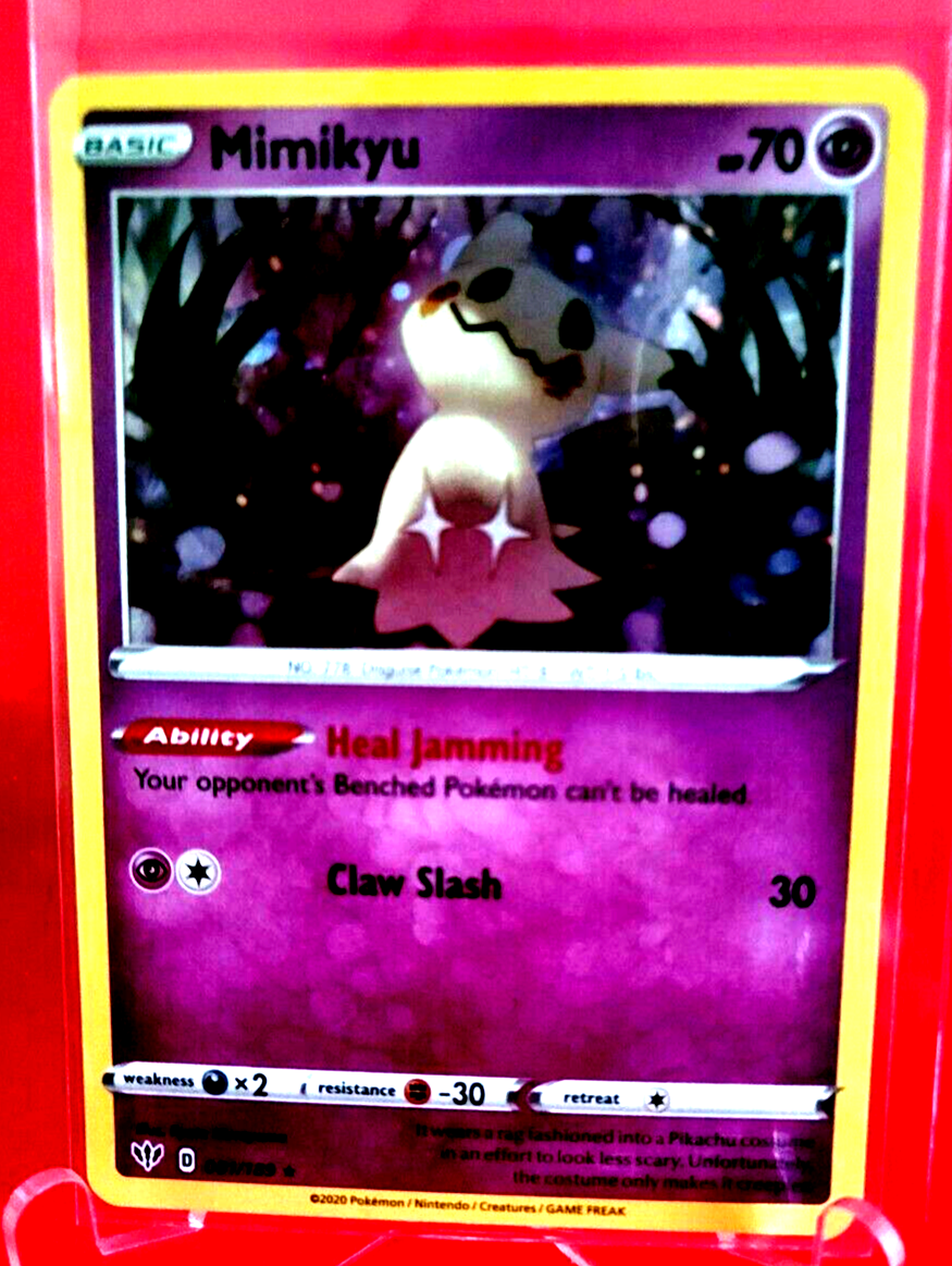 Mimikyu HP70 2020 Holo Collectible Pokemon Card No. 081/189 | eBay
