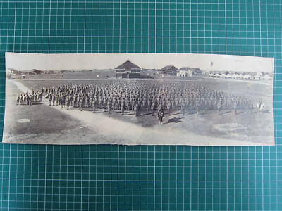 ORIGINAL PHOTOGRAPH BRITISH INFANTRY BATTALION ON PARADE c 1900  COLONIAL