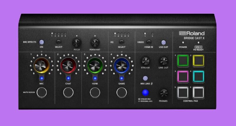 ROLAND BRIDGE CAST X Dual-bus streaming mixer with video ROLAND BRIDGE CAST X Dual-bus streaming mixer with video