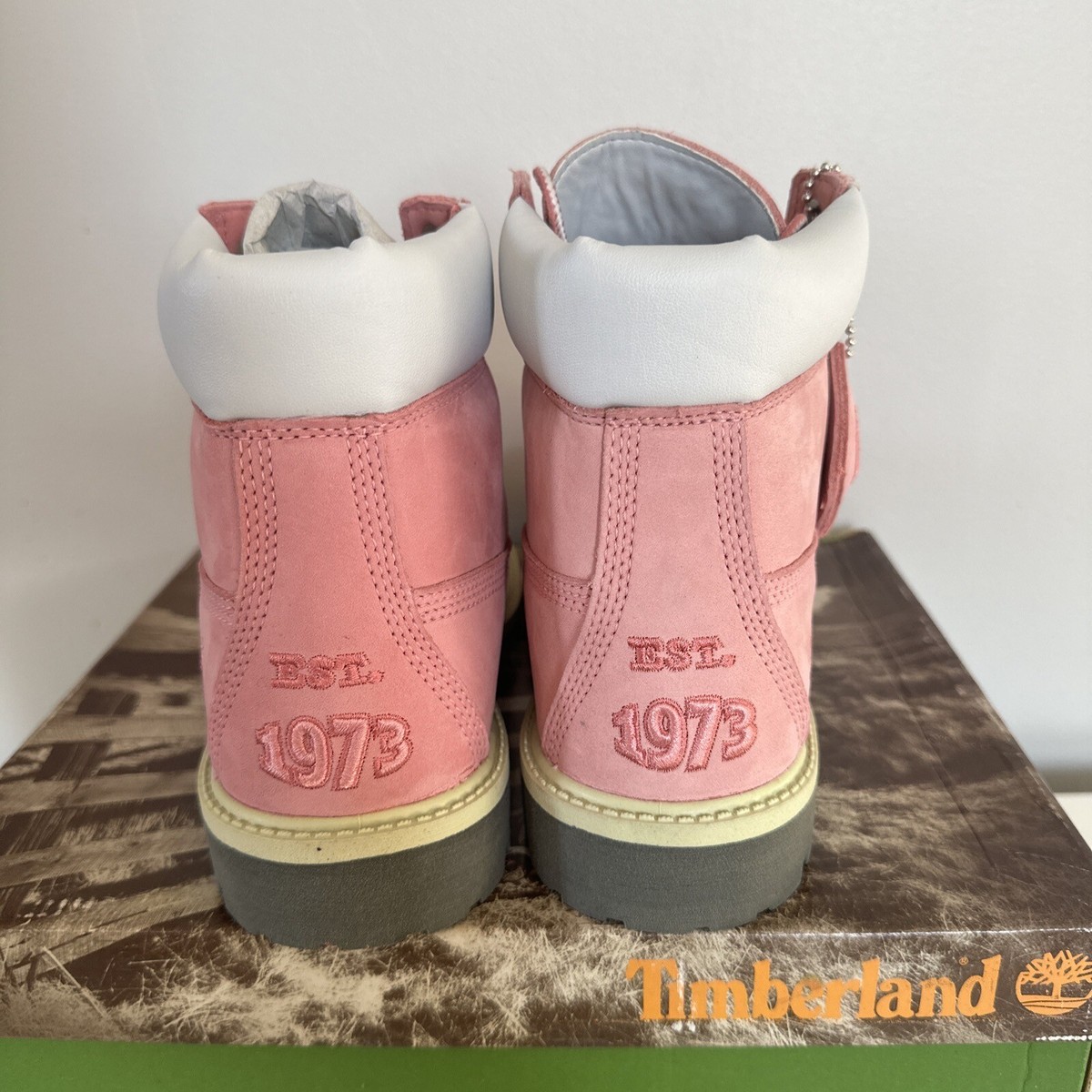 Timberland 6 In Premium Waterproof Boots Lace Up Pink Rose Timberland 6 In Premium Waterproof Boots Lace Up Pink Rose