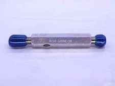 9/16 12 UNC 2B SPECIAL THREAD PLUG GAGE .5625 GO NO GO P.D.'S .5089 .5152