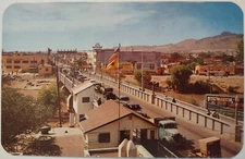 Vintage Postcard International Bridge Juarez Mexico AA20