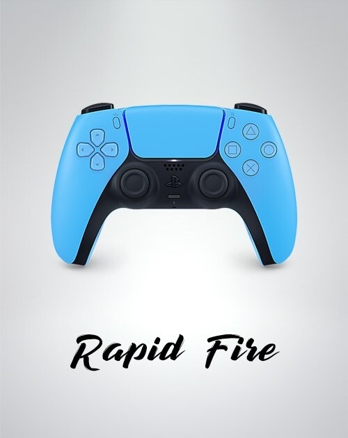 Manette True Fire PS5 Ice Blue pour éliminer le stick drift en jeu FPS