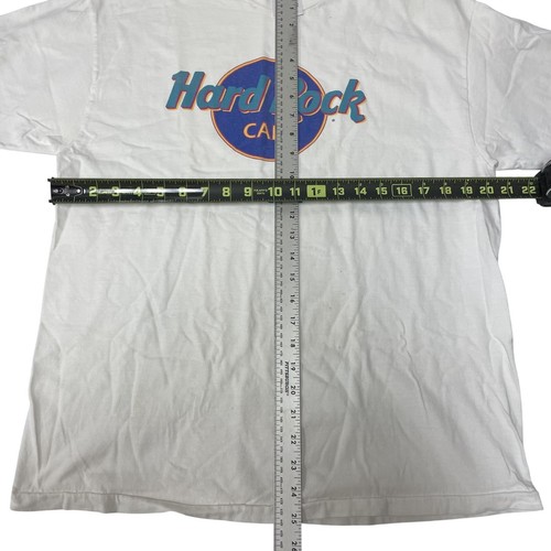 Vintage 90's Hanes Men White Blue Logo HARD ROCK CAFE MAUI Surfer T Shirt USA L - Picture 6 of 7