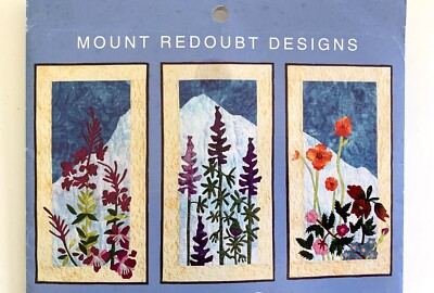 Mount Redoubt Designs ALASKAN GARDEN 3 PANEL SUITE Applique Quilt Pattern