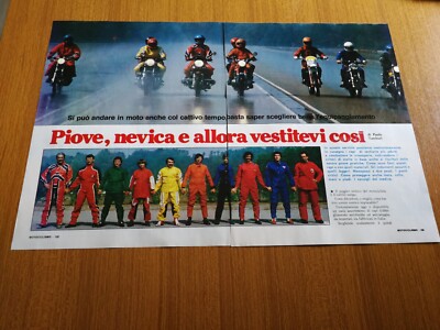 1978 THE MOTORCYCLE SUITS FEATURES BREMA MOTOMOD NAVA BELSTAFF FASHION ERA