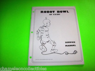 ROBOT BOWL 1977 ORIGINAL  VIDEO ARCADE GAME MANUAL Repair Service Book