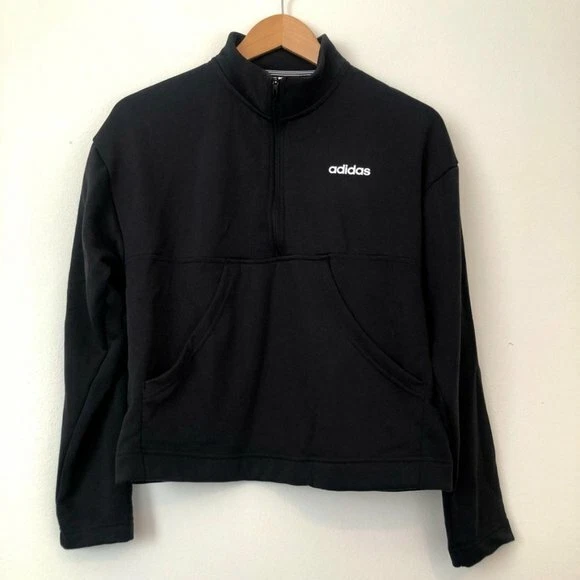 Adidas originals sudadera linear crop overhead Clearance