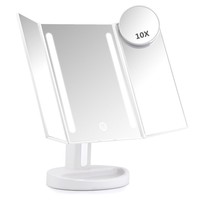 Artifi Lighted Makeup Mirror Natural Bright Light Trifold Touch Screen Led Li... on sale Artifi Lighted Makeup Mirror Natural Bright Light Trifold Touch Screen Led Li... on sale