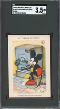 1930s Chocolate Amatller Mickey Mouse #1 El Tesoro De Rabin SGC 3.5
