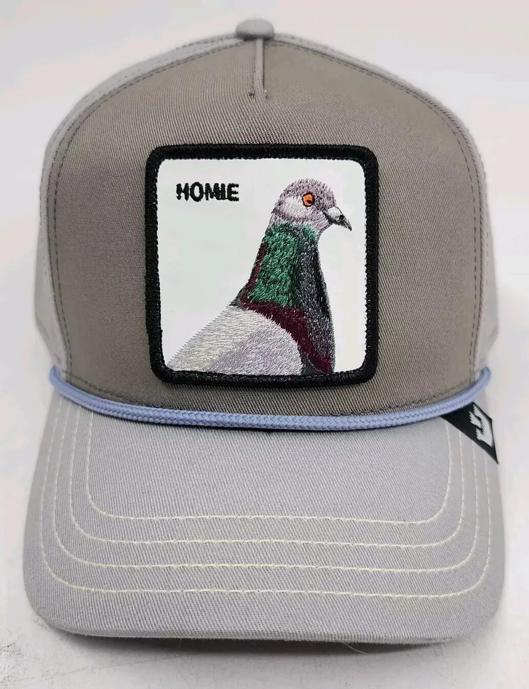 Homie Pigeon Hat Goorin Bros The Farm SnapBack Rope Trucker Gray Adjustable