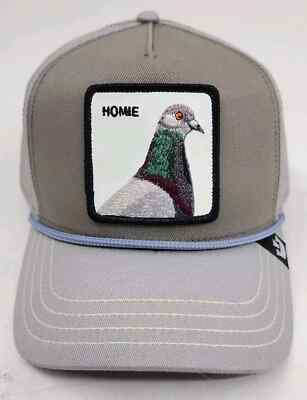 Homie Pigeon Hat Goorin Bros The Farm SnapBack Rope Trucker Gray Adjustable