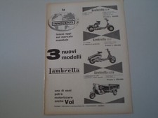 advertising Pubblicità 1953 LAMBRETTA 125 E/LD/FD