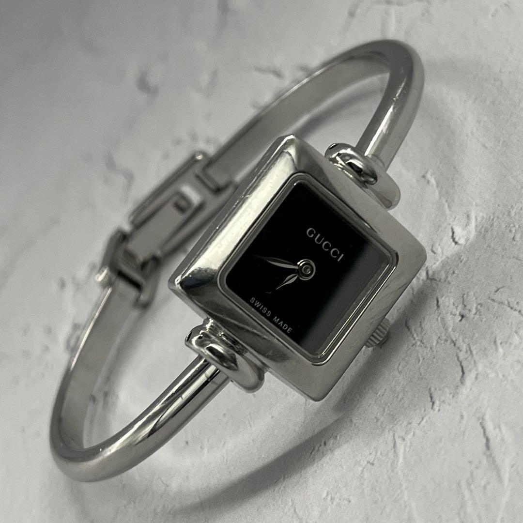 Vintage Gucci 1900L Watch Square Quartz Women's Black Dial Vintage Gucci 1900L Watch Square Quartz Women's Black Dial