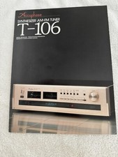 Accuphase T-106 Tuner Brochure. Original