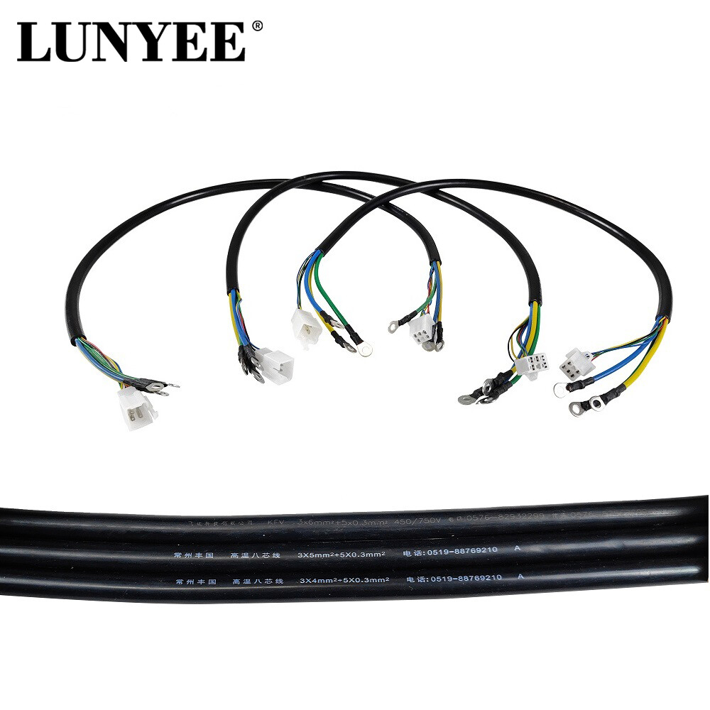 8 Core 4/5/6 Square Extension Cable Copper Wire Bike Electric Motorcycle Cord