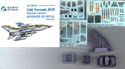 Quinta Studios 1/48 TORNADO ERS 3D DECAL COLORED INTERIOR SET with RESIN PARTS