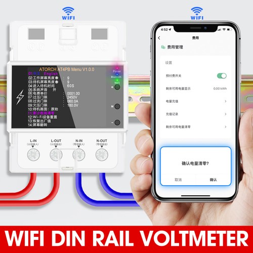 AC110V 220V Smart Life Din Rail WIFI Smart Energy Meter Timer Power 100A 50/60Hz - Picture 21 of 23